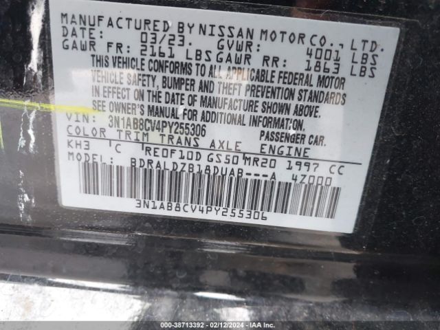 Photo 8 VIN: 3N1AB8CV4PY255306 - NISSAN SENTRA 