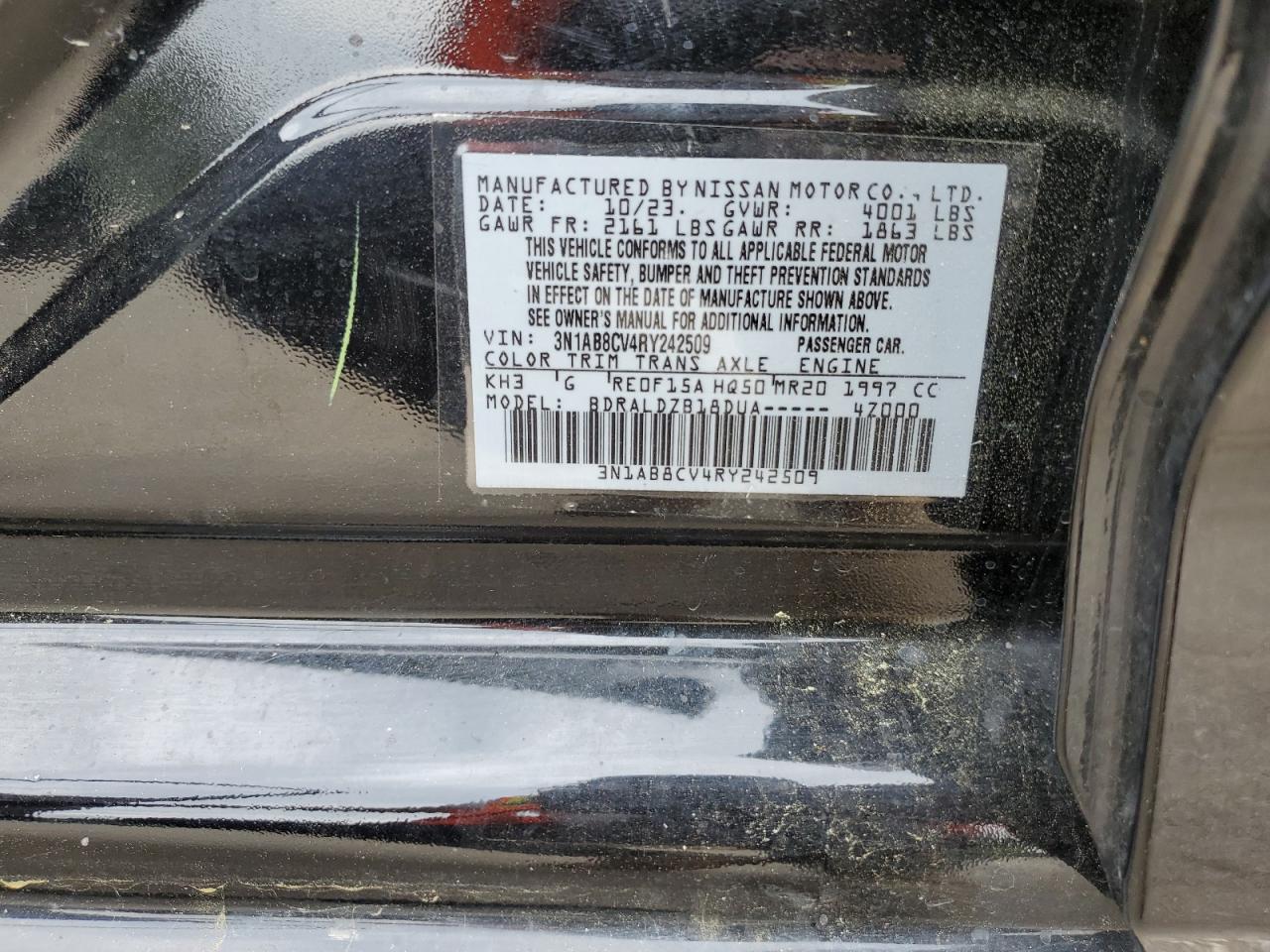 Photo 11 VIN: 3N1AB8CV4RY242509 - NISSAN SENTRA 