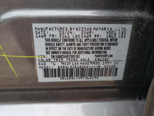 Photo 11 VIN: 3N1AB8CV4RY365193 - NISSAN SENTRA SV 