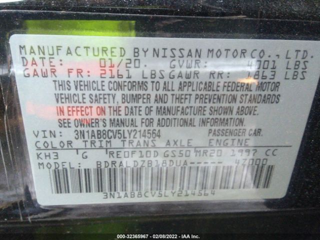 Photo 8 VIN: 3N1AB8CV5LY214564 - NISSAN SENTRA 