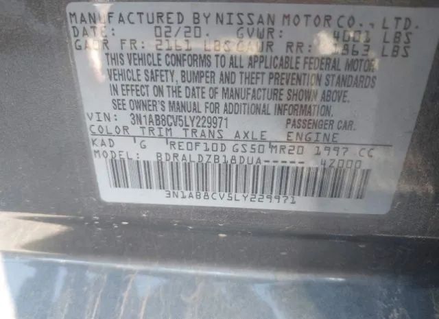 Photo 8 VIN: 3N1AB8CV5LY229971 - NISSAN SENTRA 