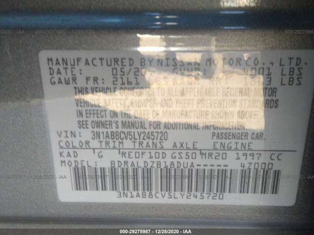 Photo 8 VIN: 3N1AB8CV5LY245720 - NISSAN SENTRA 