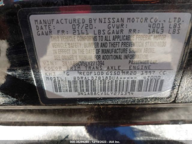 Photo 8 VIN: 3N1AB8CV5LY271394 - NISSAN SENTRA 