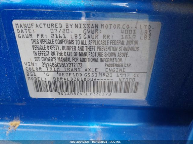 Photo 8 VIN: 3N1AB8CV5LY272173 - NISSAN SENTRA 