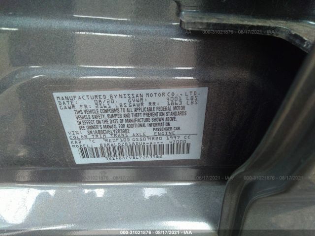 Photo 8 VIN: 3N1AB8CV5LY283982 - NISSAN SENTRA 