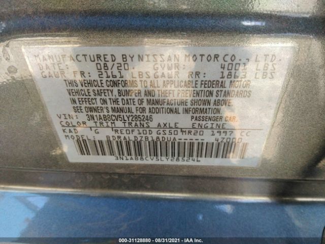 Photo 8 VIN: 3N1AB8CV5LY285246 - NISSAN SENTRA 