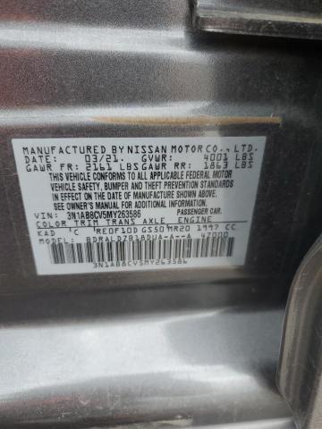 Photo 11 VIN: 3N1AB8CV5MY263586 - NISSAN SENTRA SV 