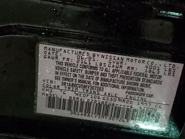 Photo 9 VIN: 3N1AB8CV5MY307263 - NISSAN SENTRA SV 