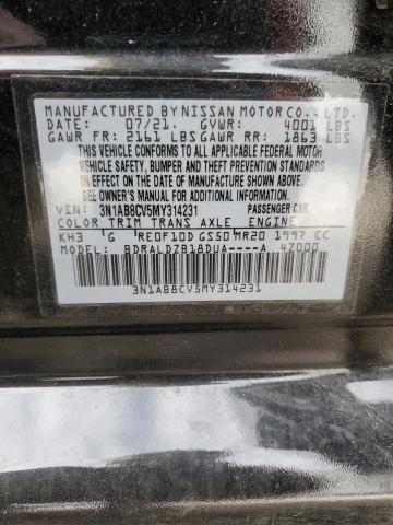 Photo 11 VIN: 3N1AB8CV5MY314231 - NISSAN SENTRA 