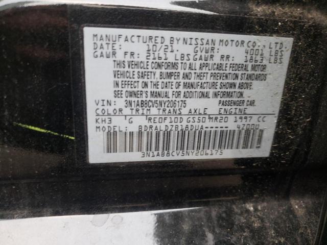 Photo 11 VIN: 3N1AB8CV5NY206175 - NISSAN SENTRA SV 