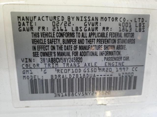 Photo 11 VIN: 3N1AB8CV5NY245820 - NISSAN SENTRA SV 