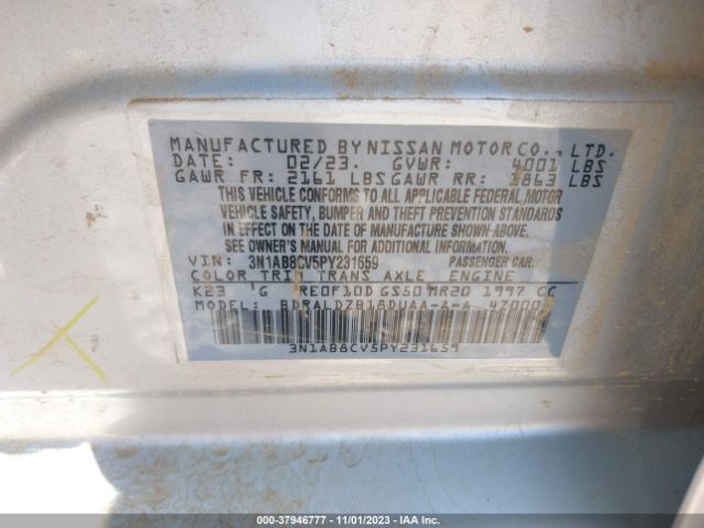 Photo 8 VIN: 3N1AB8CV5PY231659 - NISSAN SENTRA 