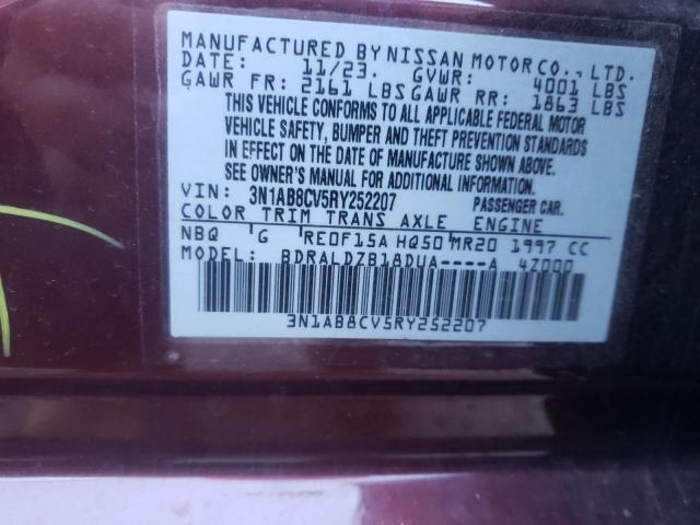 Photo 12 VIN: 3N1AB8CV5RY252207 - NISSAN SENTRA SV 