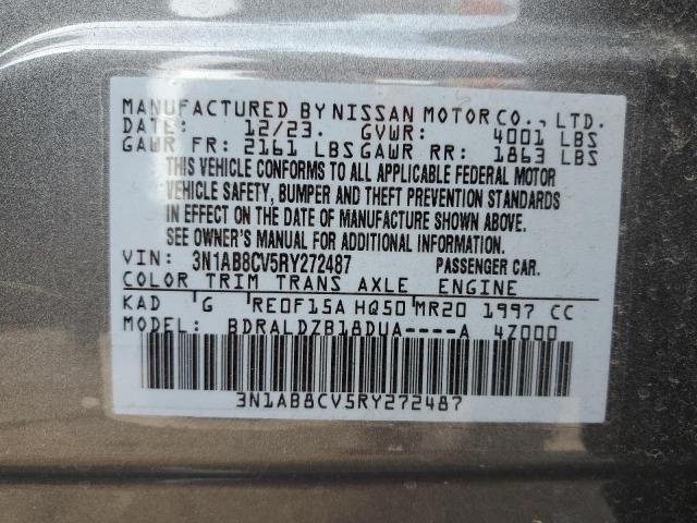 Photo 12 VIN: 3N1AB8CV5RY272487 - NISSAN SENTRA SV 