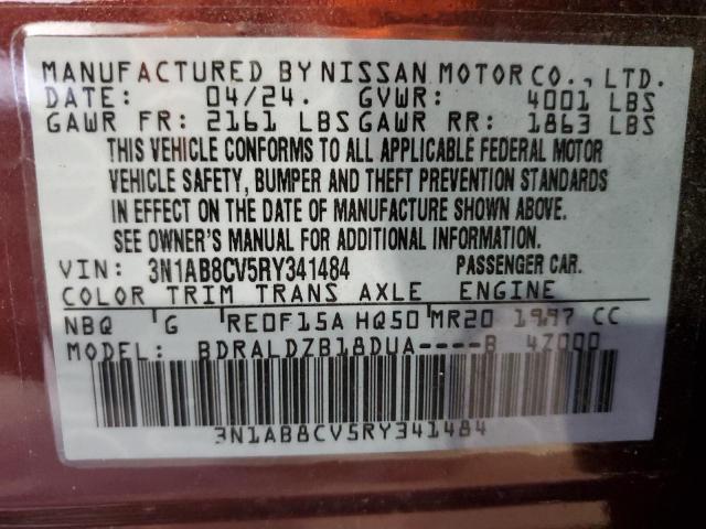 Photo 11 VIN: 3N1AB8CV5RY341484 - NISSAN SENTRA SV 