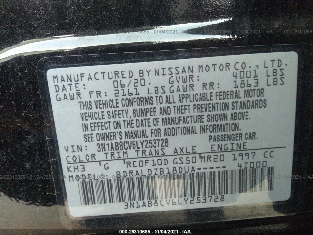 Photo 8 VIN: 3N1AB8CV6LY253728 - NISSAN SENTRA 