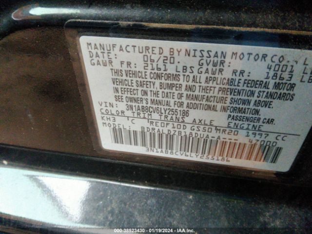 Photo 8 VIN: 3N1AB8CV6LY255186 - NISSAN SENTRA 