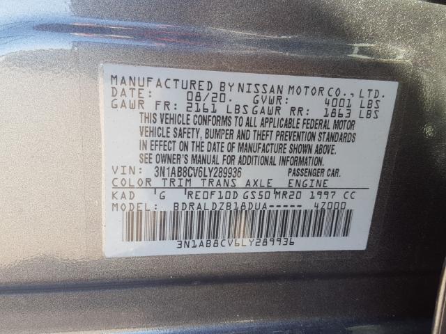 Photo 9 VIN: 3N1AB8CV6LY289936 - NISSAN SENTRA SV 