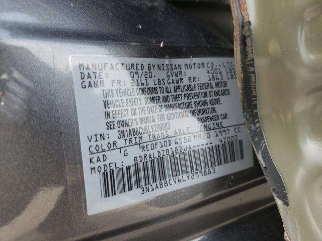 Photo 9 VIN: 3N1AB8CV6LY299883 - NISSAN SENTRA SV 