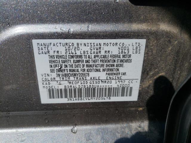 Photo 11 VIN: 3N1AB8CV6MY205678 - NISSAN SENTRA 