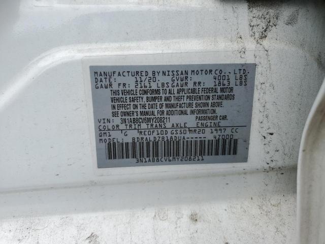 Photo 12 VIN: 3N1AB8CV6MY208211 - NISSAN SENTRA 