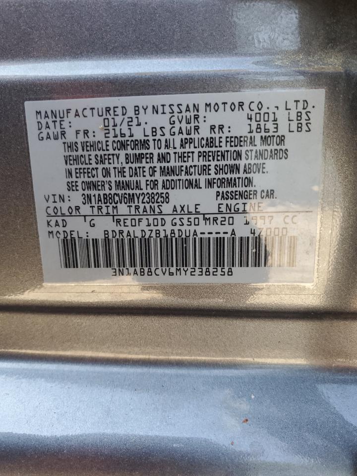 Photo 11 VIN: 3N1AB8CV6MY238258 - NISSAN SENTRA 