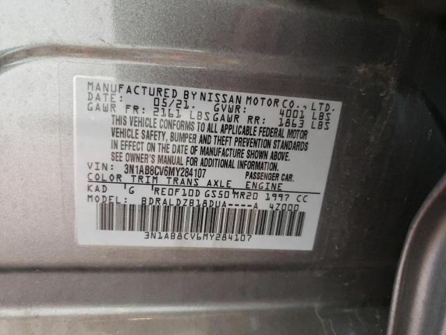 Photo 11 VIN: 3N1AB8CV6MY284107 - NISSAN SENTRA SV 