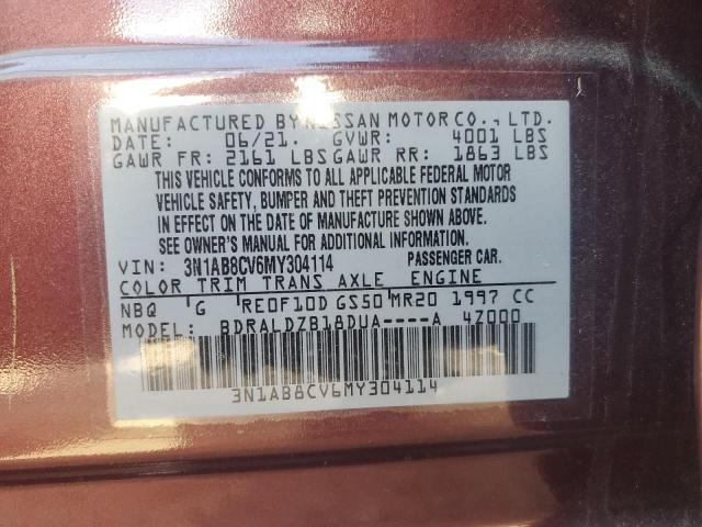 Photo 11 VIN: 3N1AB8CV6MY304114 - NISSAN SENTRA 