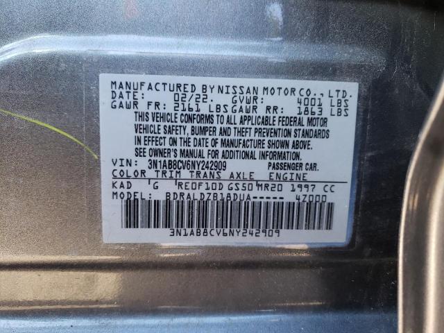 Photo 11 VIN: 3N1AB8CV6NY242909 - NISSAN SENTRA SV 