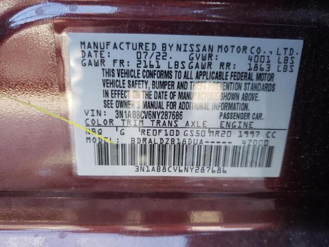 Photo 11 VIN: 3N1AB8CV6NY287686 - NISSAN SENTRA 