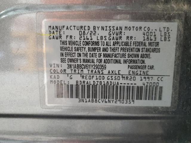 Photo 11 VIN: 3N1AB8CV6NY290359 - NISSAN SENTRA SV 