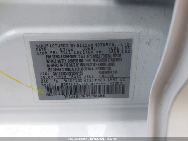 Photo 8 VIN: 3N1AB8CV6NY298185 - NISSAN SENTRA 