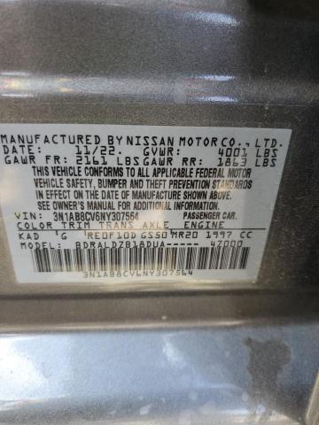 Photo 11 VIN: 3N1AB8CV6NY307564 - NISSAN SENTRA SV 