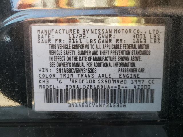 Photo 11 VIN: 3N1AB8CV6NY315308 - NISSAN SENTRA SV 