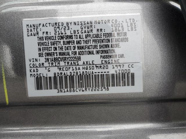 Photo 11 VIN: 3N1AB8CV6RY222598 - NISSAN SENTRA SV 