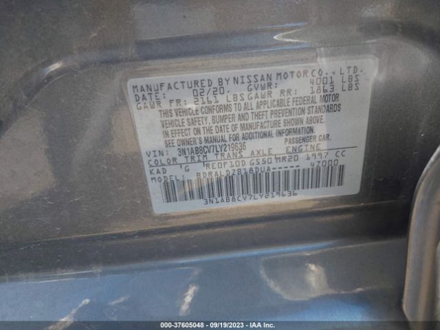 Photo 8 VIN: 3N1AB8CV7LY219636 - NISSAN SENTRA 