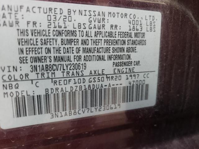 Photo 11 VIN: 3N1AB8CV7LY230619 - NISSAN SENTRA SV 