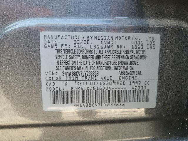 Photo 11 VIN: 3N1AB8CV7LY233858 - NISSAN SENTRA SV 