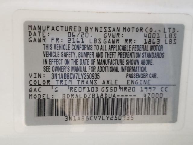 Photo 11 VIN: 3N1AB8CV7LY250935 - NISSAN SENTRA SV 