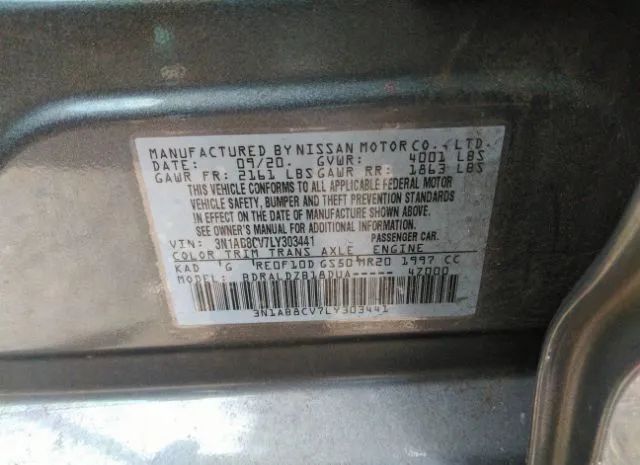 Photo 8 VIN: 3N1AB8CV7LY303441 - NISSAN SENTRA 