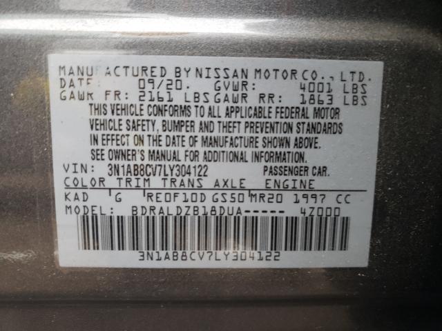 Photo 9 VIN: 3N1AB8CV7LY304122 - NISSAN SENTRA SV 