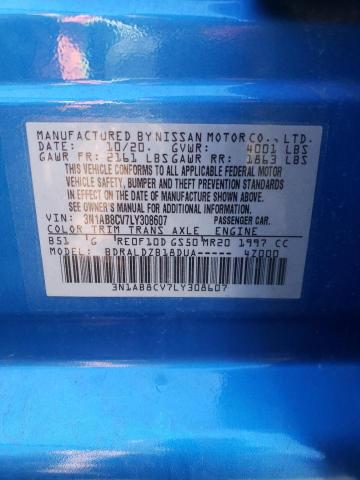 Photo 11 VIN: 3N1AB8CV7LY308607 - NISSAN SENTRA SV 