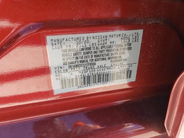 Photo 11 VIN: 3N1AB8CV7LY308994 - NISSAN SENTRA SV 