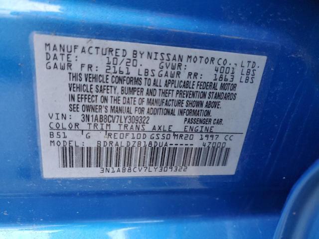 Photo 11 VIN: 3N1AB8CV7LY309322 - NISSAN SENTRA SV 