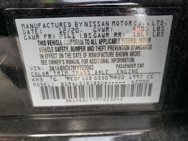 Photo 12 VIN: 3N1AB8CV7MY223042 - NISSAN SENTRA 