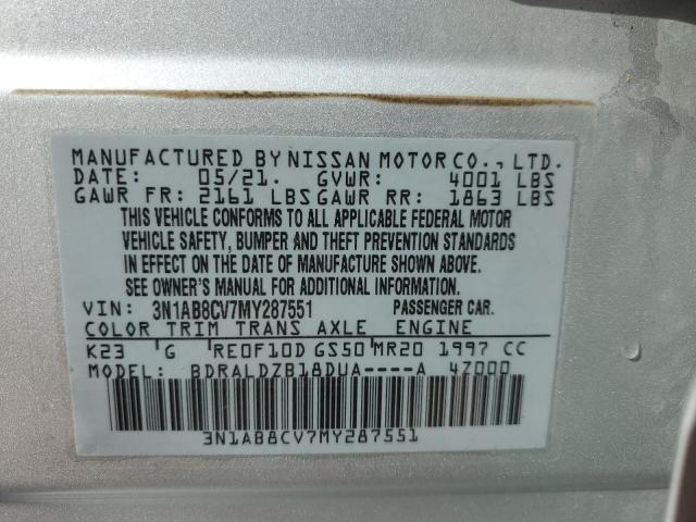 Photo 11 VIN: 3N1AB8CV7MY287551 - NISSAN SENTRA SV 