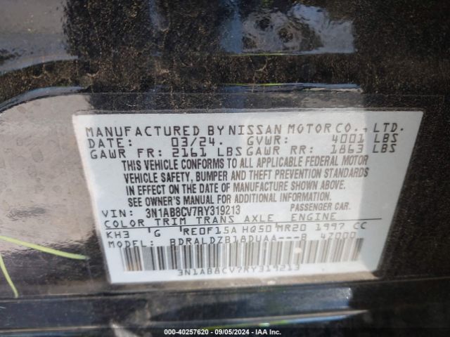 Photo 8 VIN: 3N1AB8CV7RY319213 - NISSAN SENTRA 