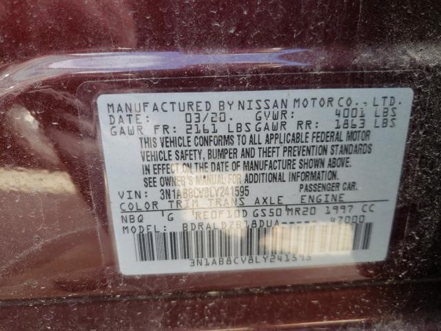 Photo 9 VIN: 3N1AB8CV8LY241595 - NISSAN SENTRA SV 