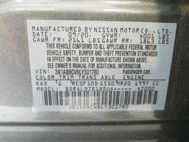 Photo 9 VIN: 3N1AB8CV8LY301780 - NISSAN SENTRA SV 