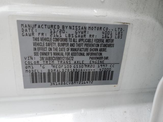 Photo 11 VIN: 3N1AB8CV8MY216472 - NISSAN SENTRA SV 